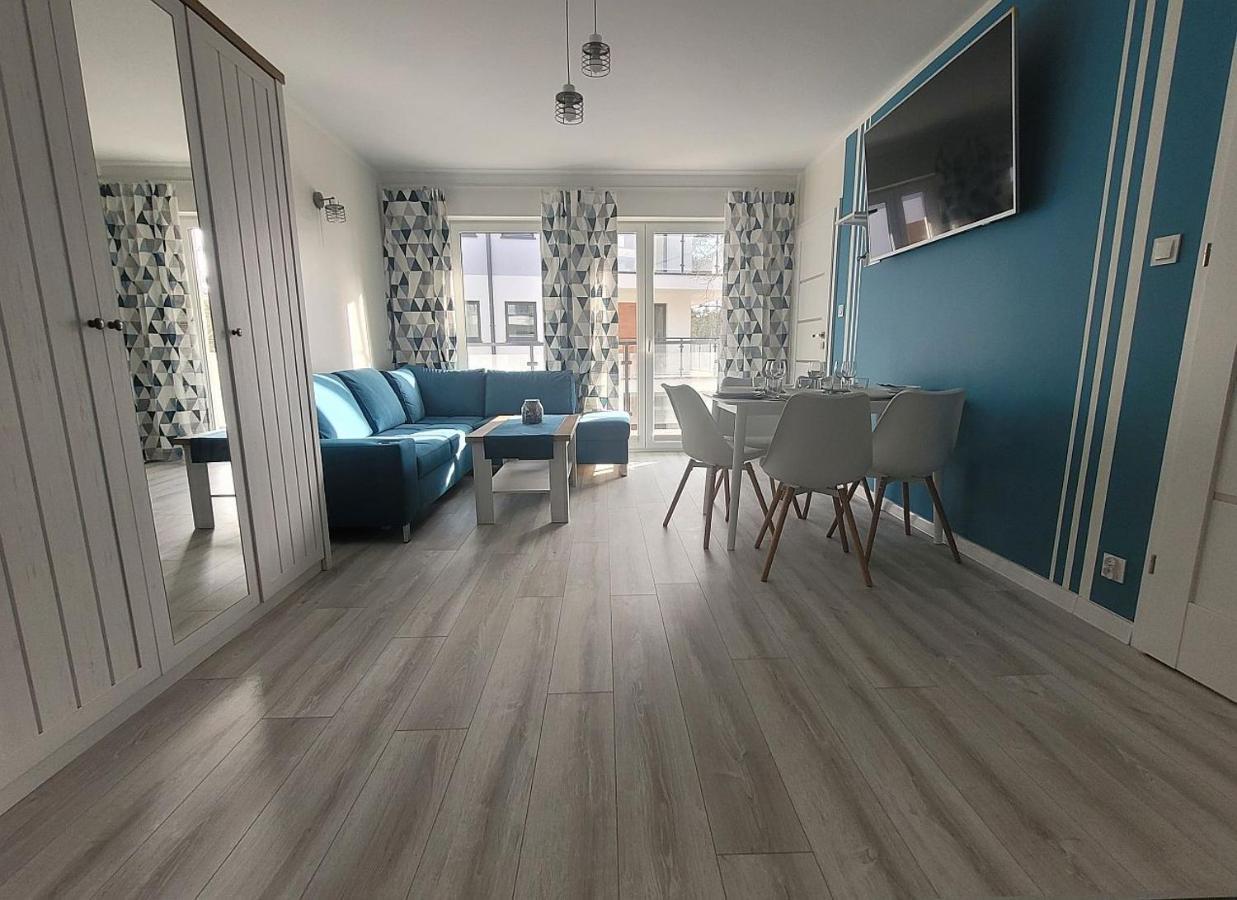 Pobierowo Baltic Apartament Turkusowy Eksteriør billede