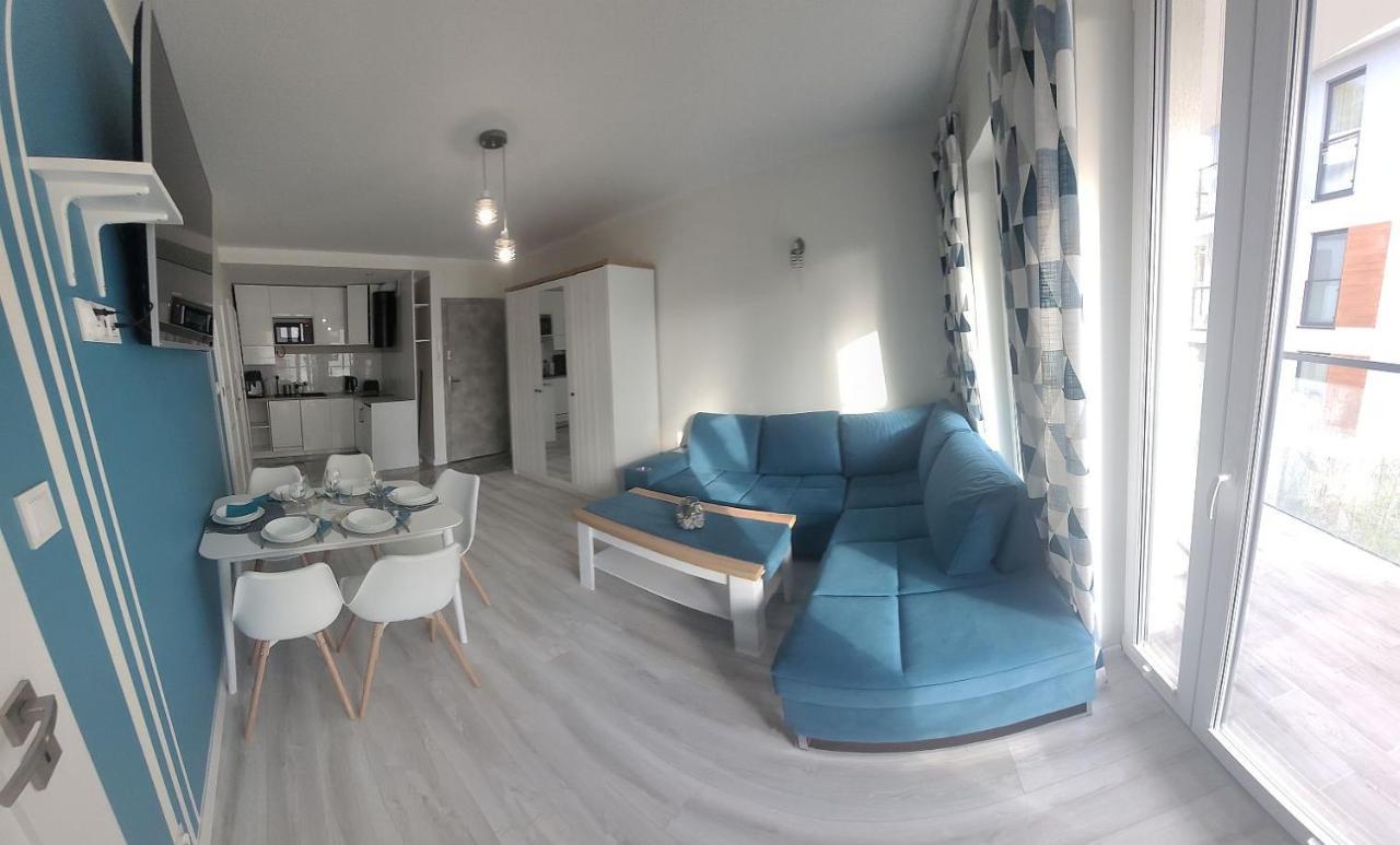 Pobierowo Baltic Apartament Turkusowy Eksteriør billede