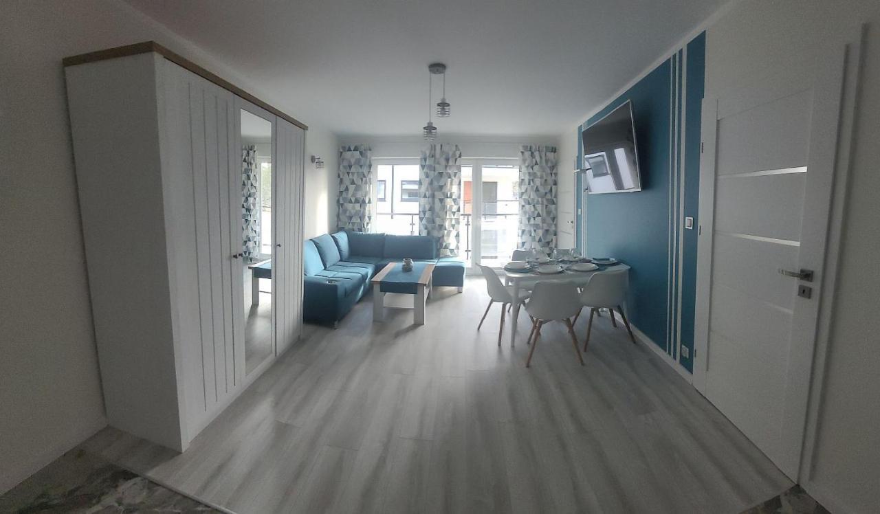 Pobierowo Baltic Apartament Turkusowy Eksteriør billede