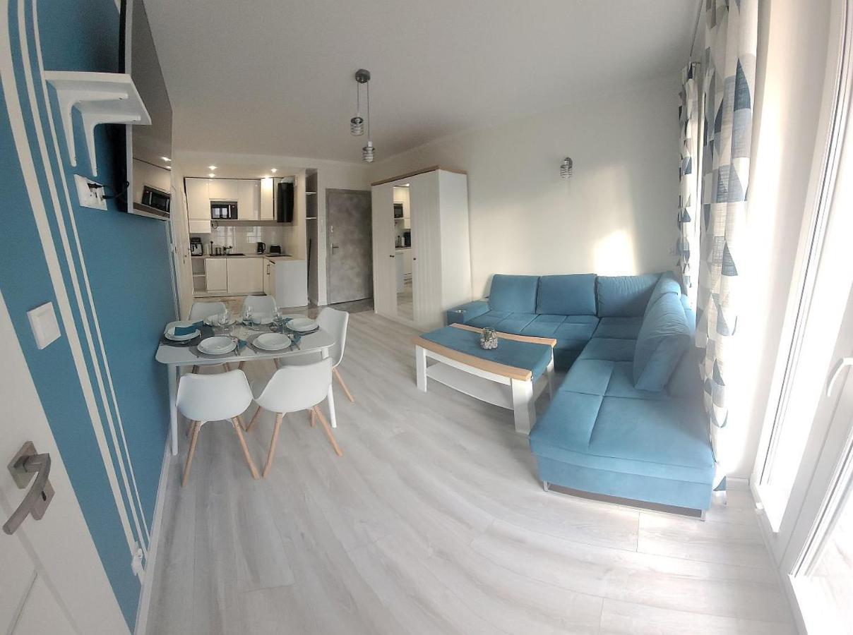 Pobierowo Baltic Apartament Turkusowy Eksteriør billede