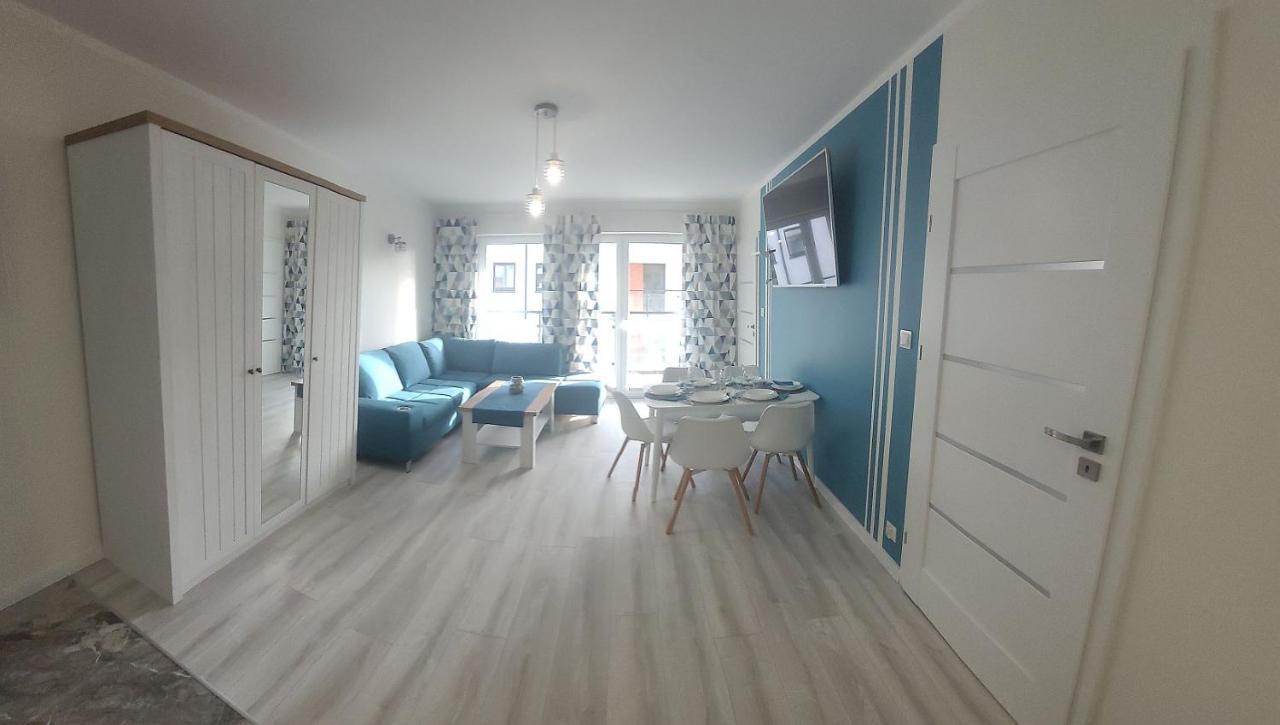 Pobierowo Baltic Apartament Turkusowy Eksteriør billede
