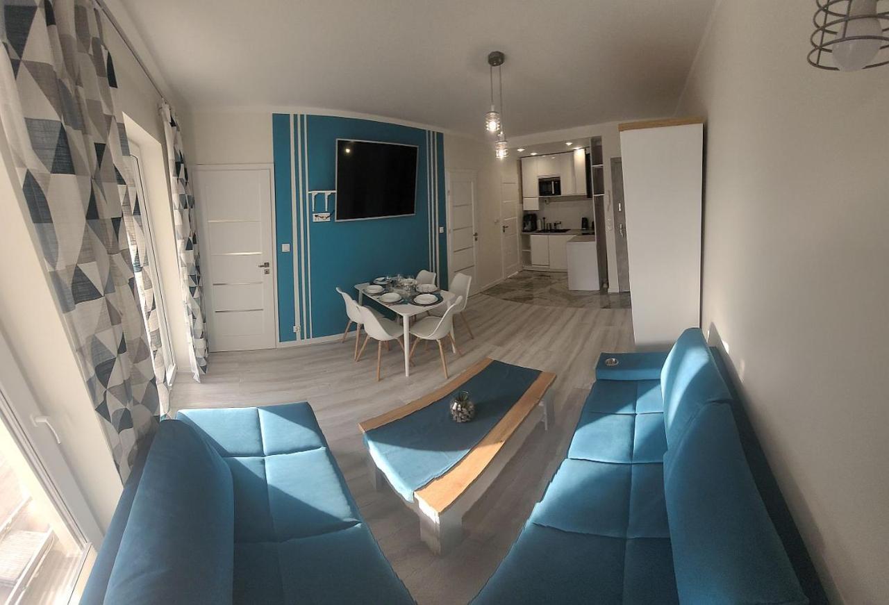 Pobierowo Baltic Apartament Turkusowy Eksteriør billede